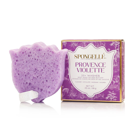 LES FLEURS BODY WASH INFUSED BUFFER 20+ - PROVENCE VIOLETTE (PURPLE) banner