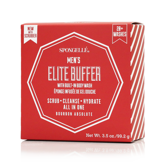 MEN'S ELITE BUFFER WITH SCRUBBER - BOURBON ABSOLUTE banner