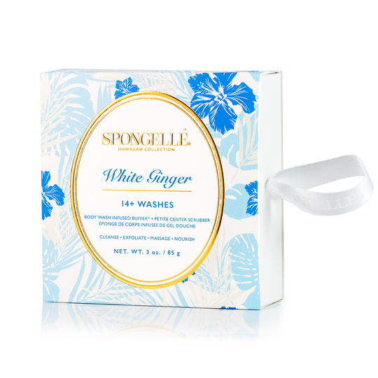 HAWAIIAN COLLECTION BODY WASH INFUSED BUFFER - WHITE GINGER (BLUE) banner