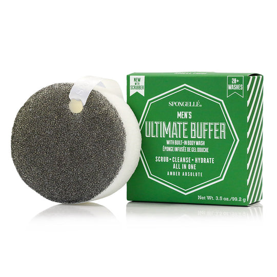 MEN'S ULTIMATE BUFFER WITH SCRUBBER - AMBER ABSOLUTE banner